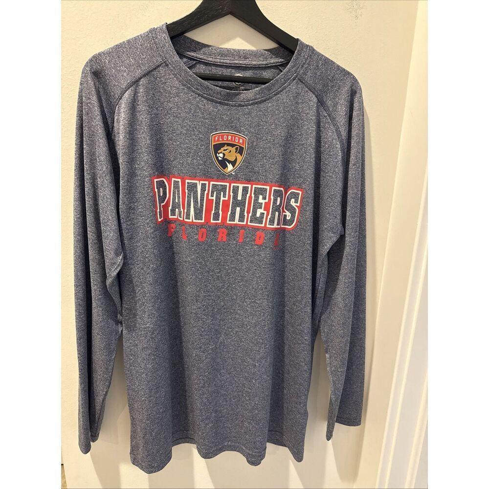 NHL Raglan Sleeve Florida Panthers Jersey Crewneck Longsleeve Size Large